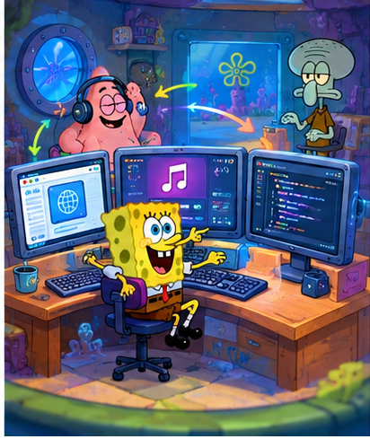 Circular Race Track Scene